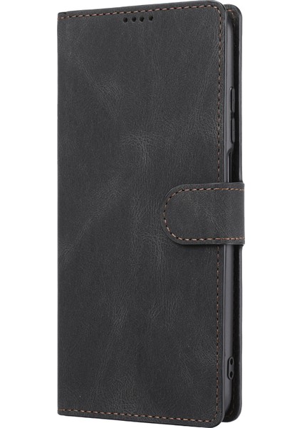 Manyetik Klasik Stil Pu Deri Cüzdan Kılıf Stand Standı Kıvrık Anti Koruyucu Telefon Kapağı Xiaomi Redmi Için Kayış ile Not 11 Pro 5g (Çin) (Mediatek)/not 11 Pro+ 5g-Black (Yurt Dışından) fiyatları