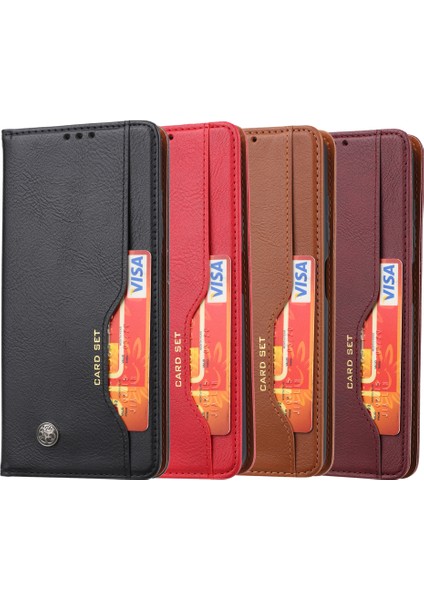 Xiaomi Poco X3 Nfc Için Stand-Ras ile Cüzdan Cep Telefonu Kabuğu Otomatik Absorbe Deri (Yurt Dışından)