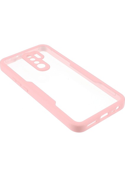 Çok Yönlü Koruma Evcil Hayvan Ekranı Koruyucusu+Akrilik Geri+Tpu Çerçeve Telefon Kasası Hibrit Kapak Xiaomi Redmi 9-Pink Için (Yurt Dışından) fırsatları