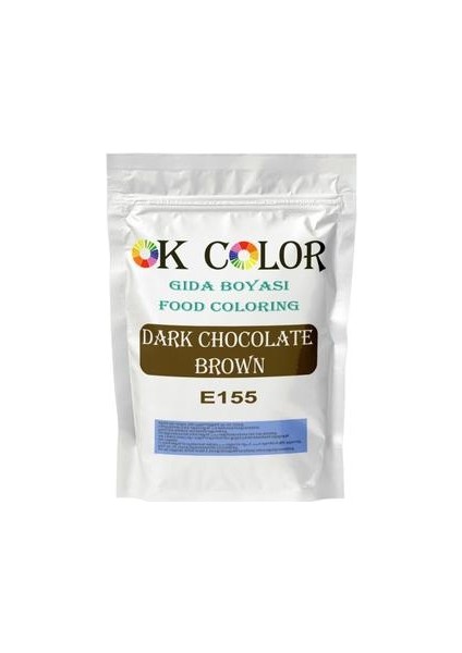 Dark Chocolate Brown E155 Kahve Rengi Toz Gıda Boyası 10 gr