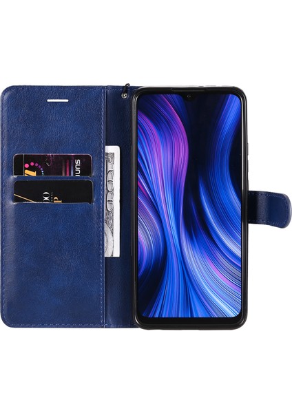 Xiaomi Redmi 9-Blue Için Cüzdan Deri Stand Kapak Kılıfı (Yurt Dışından) fırsatları