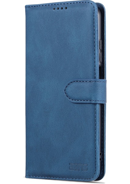 Manyetik Kapanış Pu Deri Deri Flip Cüzdan Kılıfı Şok Geçirmez Tpu Iç Kabuk Telefon Kapağı Xiaomi Için Poco M4 Pro 5g/redmi Not 11 5g (Çin) (Mediatek) -Blue (Yurt Dışından) fiyatları
