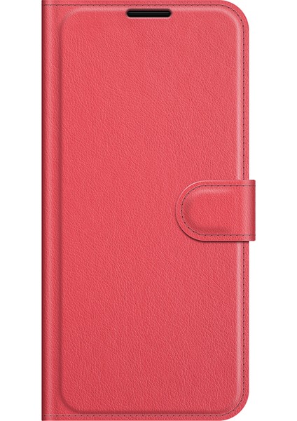 Cüzdan Tasarım Litchi Doku Deri Telefon Kılıfı Xiaomi Redmi Note 10 Pro-Kırmızı (Yurt Dışından) fiyatları