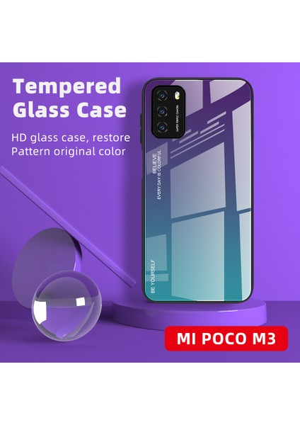 Xiaomi Poco M3 Pc+Tpu Combo Kapak Morası/mavi (Yurt Dışından)