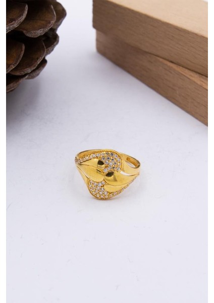22 Ayar Altın Yüzük Füzyon Döküm Kadın Yüzük LKYZK1263