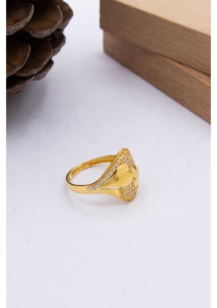 22 Ayar Altın Yüzük Füzyon Döküm Kadın Yüzük LKYZK1263 modelleri