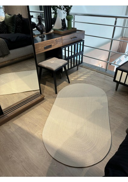 Oval Hasır Görünümlü Jüt Kilim modelleri