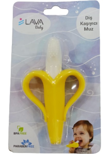 Muz Diş Kaşıyıcı- Bebek Muz Diş Fırçası