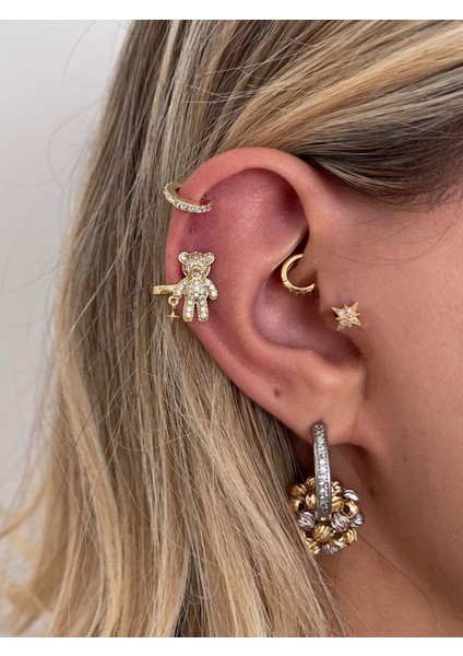 Sevimli Ayıcık Earcuff