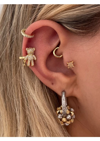 Sevimli Ayıcık Earcuff