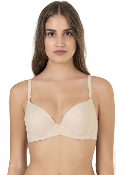 Orkide Kadın Ten Günlük Basic Dolgulu Push-Up Sütyen 2250