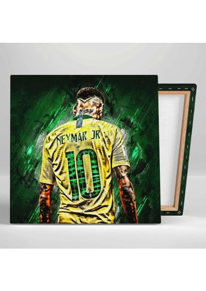 Neymar Da Silva Junior Jr Brezilya Futbol Taraftar Kanvas Tablo AR030176