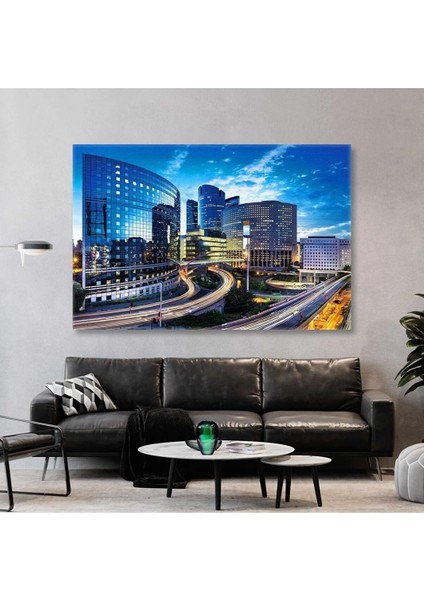 Şehir Manzarası Emlak Real Estate Emlakçı Kanvas Tablo AR030234