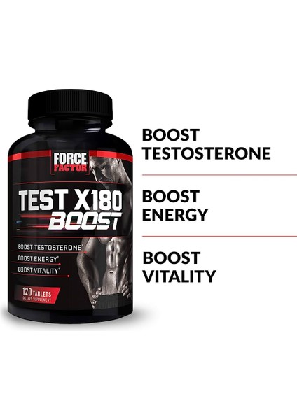 Test X180 Boost, Male Testosterone Booster, 120 Tablets