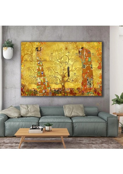 Ressam Gustav Klimt Hayat Ağacı Kanvas Tablo AR030161