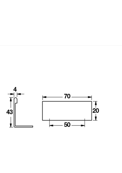 Gunpo Iı Profil Kulp Krom Mat Renkli 50MM 4'lü Paket modelleri