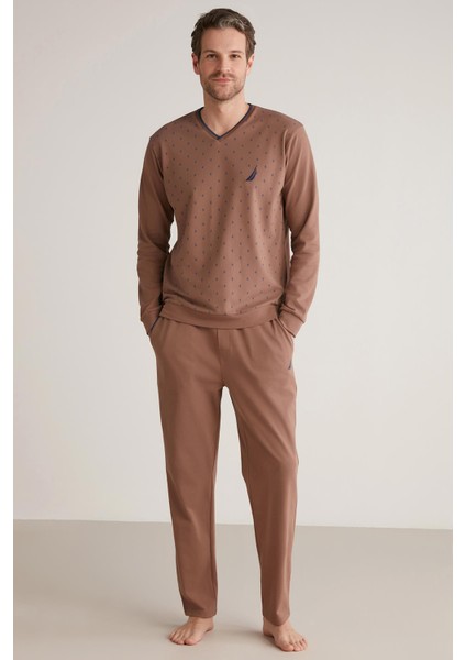 Nautica Yumuşak Dokulu Pijama Takımı
