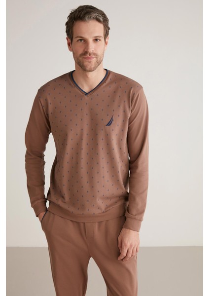 Nautica Yumuşak Dokulu Pijama Takımı