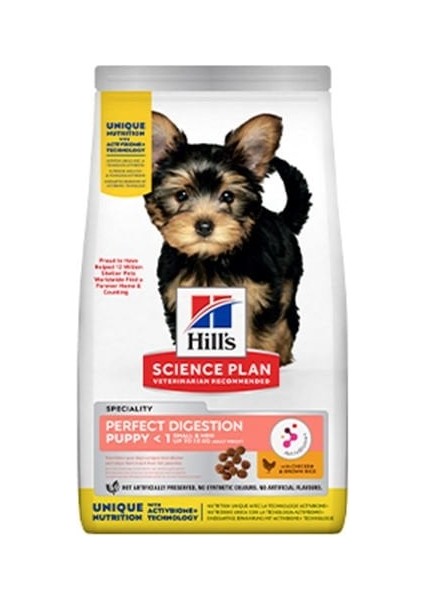 Hills Perfect Digestion Tavuklu Küçük Irk Yavru Köpek Maması 3 kg