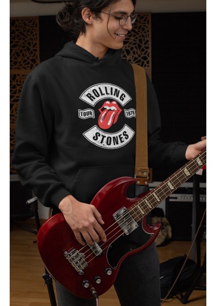 Kapüşonlu Sweatshirt Oversize Rock Metal Baskılı Hoodie modelleri