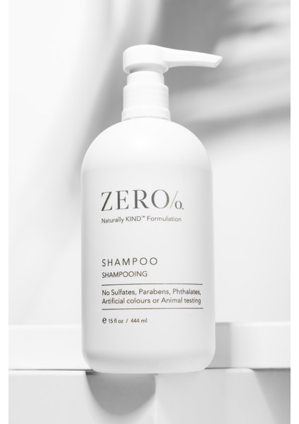 Zero/o Naturally Kind Shampoo 444 ml + Conditioner 444 ml + Body Lotion 444 ml