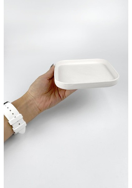 Kare Tabak - Seramik Bisküvi 14 cm fırsatları