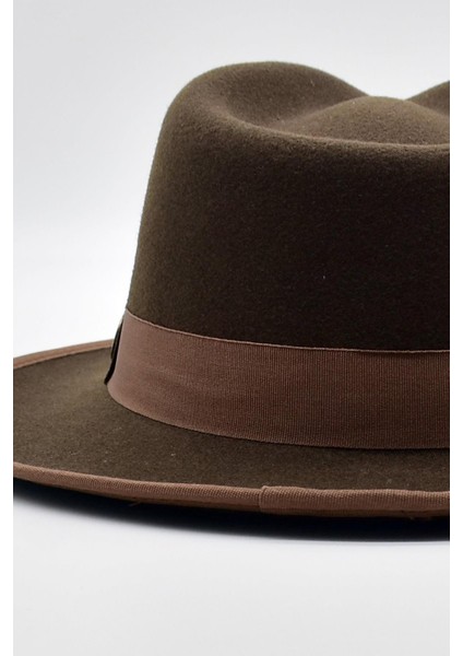 Vintage Erkek Fedora Fötr şapka Panama İngiliz Trilby Kasket Kahve fırsatları
