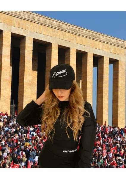 Unısex Kemal Atatürk Imzalı Şapka