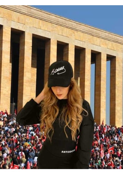 Unısex Kemal Atatürk Imzalı Şapka