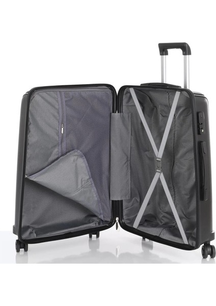 V305 Küçük Boy Polipropilen Tekerlekli Valiz Bavul Seyahat Tatil Kırılmaz Süper Esnek fırsatları