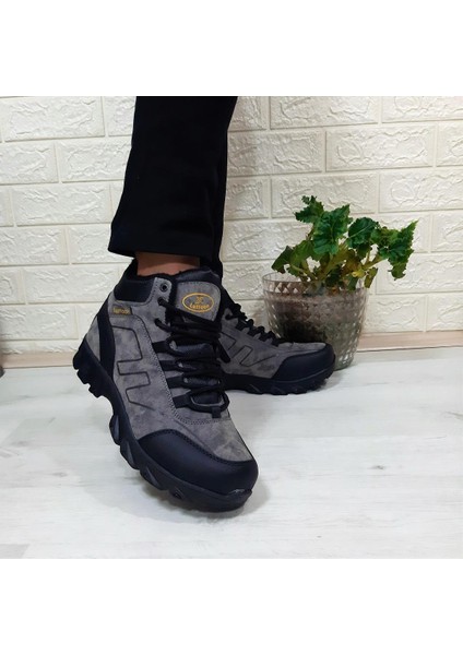 2035 Füme-Siyah Kürklü Fermuarlı Kaymaz Erkek Bot indirimleri