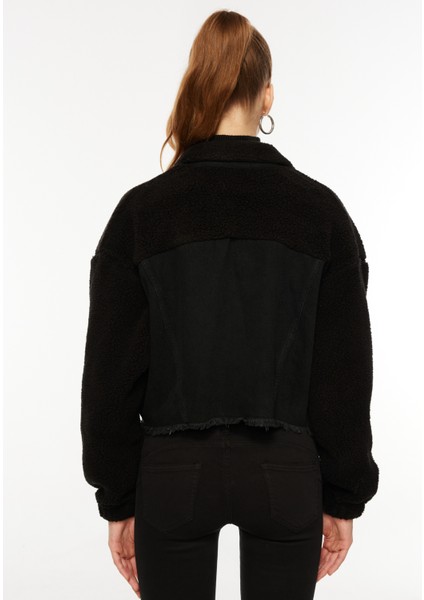 Normal Siyah Kadın Ceket Onlbella Ls Black Teddy Dnm Jacket indirimleri