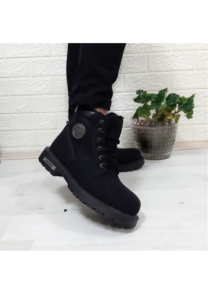 528 Siyah Içi Kürklü Fermuarlı Kaymaz Taban Bot fırsatları
