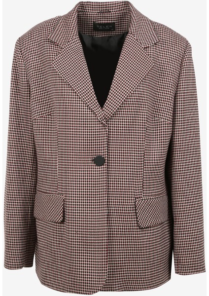 Normal Bordo Kadın Ceket 23KSL1280