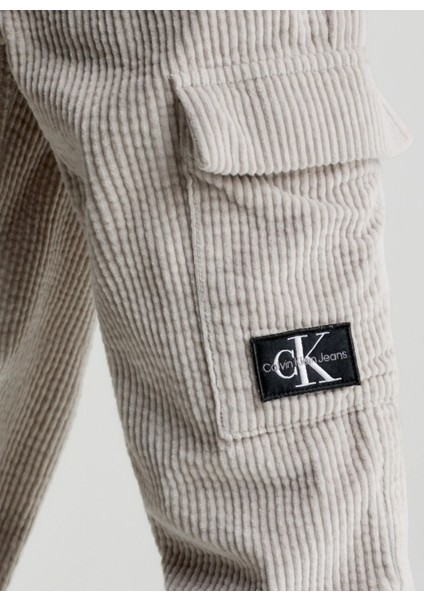 Calvin Klein Bağlamalı Bel Lastikli Paça Bej Erkek Çocuk Pantolon IB0IB01901PEE