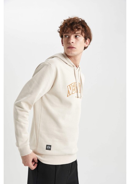 Regular Fit Kapüşonlu Baskılı Sweatshirt A4787AX23AU modelleri