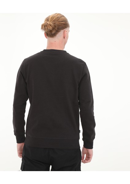 TB0A65DD0011 Timberland Embroidery Logo Brush Back Crew Neck Erkek modelleri