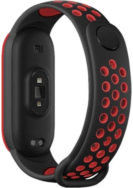 Xiaomi Mi Band 5 Mi Band 6 Mi Band 7 Tme Delikli Spor Silikon Kordon Kayış