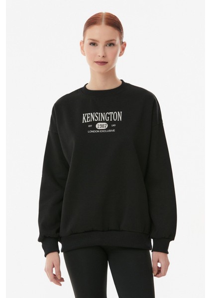 Kensington Yazılı Oversize Sweatshirt