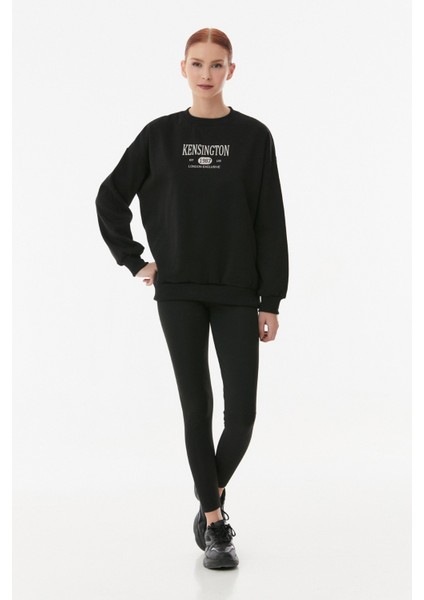 Kensington Yazılı Oversize Sweatshirt