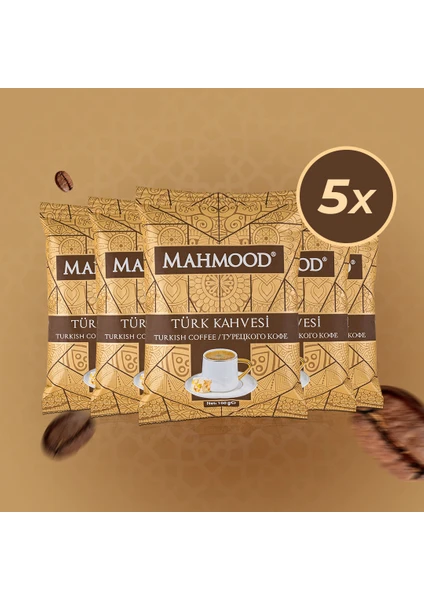 Mahmood Coffee Mahmood  Orta Kavrulmuş Türk Kahvesi 100 gr X 5 Adet