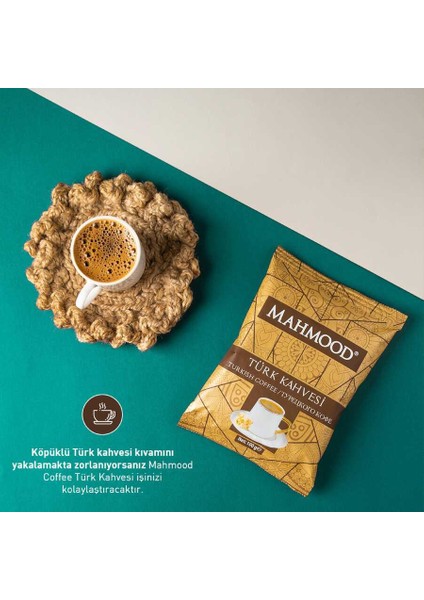 Mahmood Coffee Mahmood  Orta Kavrulmuş Türk Kahvesi 100 gr X 5 Adet