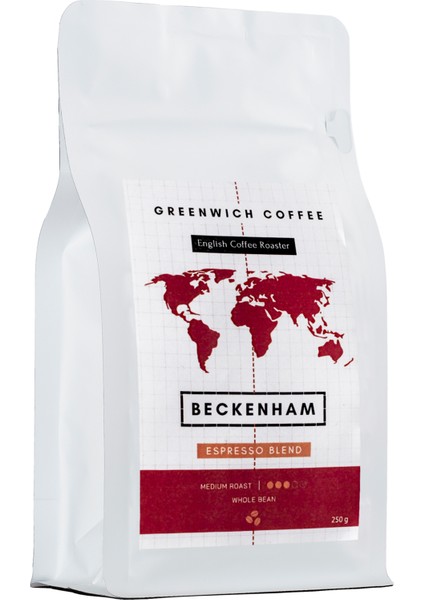 | Beckenham Espresso Blend Çekirdek Kahve Blend ( Arabica ) 250 gr