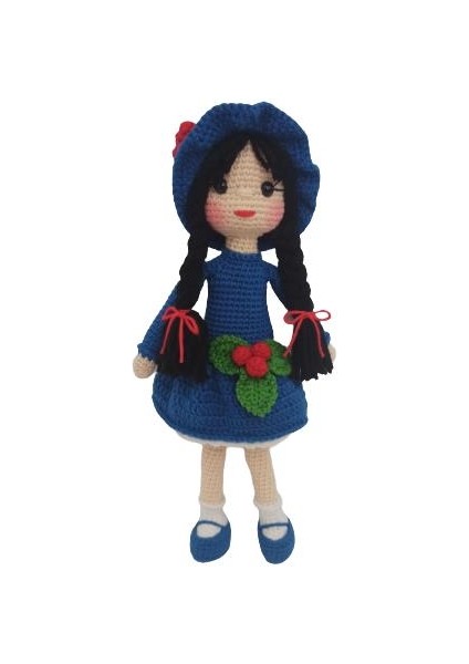 Koyu Mavi Kikona Çiçeği Bebek Amigurumi Organik Oyuncak modelleri