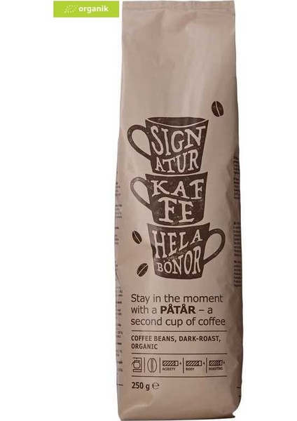 Sıgnature Organik Kavrulmuş Kahve Çekirdeği 250 gr fiyatları