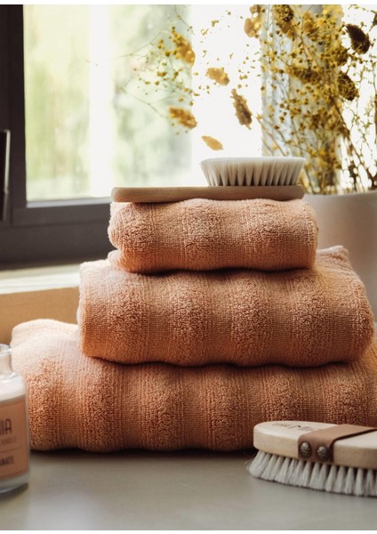 Fine Cotton Terracotta Banyo Havlusu 140X70 cm