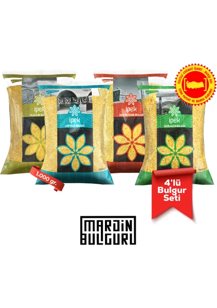 Bulgur Bulgur Seti 1.000 gr x 4 Adet