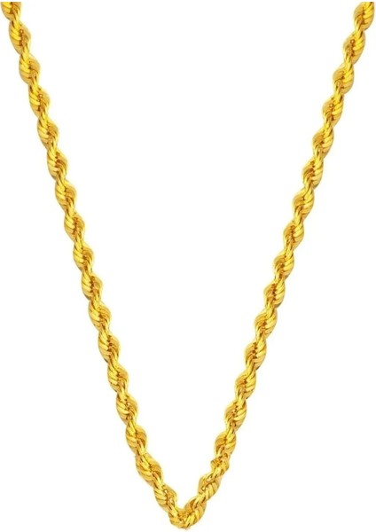 Ege Gold Burma Halat Zincir Kolye 14 Ayar - 3mm Kadın Kolye BRMHLT14-3M-20