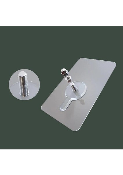 Pratik Askı Kancalı Duvar Askısı Kendinden Yapışkanlı Vidalı Askı 12 Adet