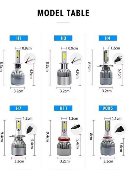 Şimşek Etkili LED Xenon H27